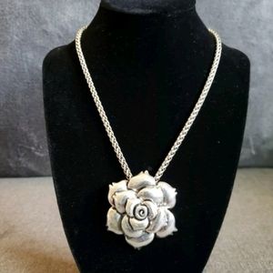 RARE*Brighton Floral Rose on POPCORN chain